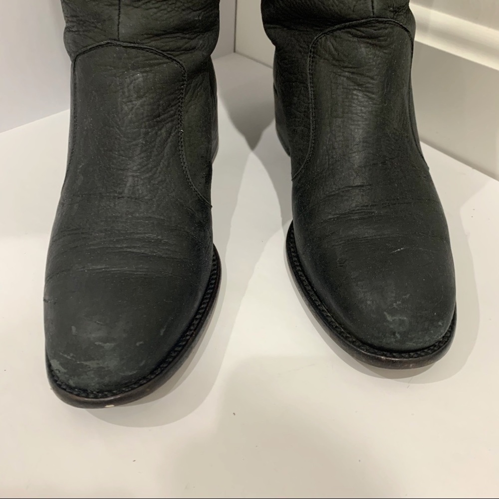 Fendi black leather over the knee tall boots Sz 39 - Picture 4 of 8